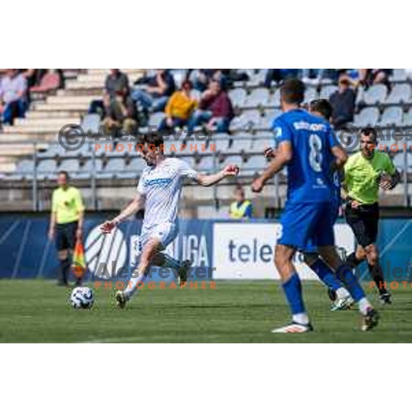 Toni Domgjoni during Prva liga Telemach 2024/2025 football match between Mura and Domzale in Fazanerija Murska Sobota, Slovenia on April 10, 2025 Photo: Sebastijan Andrejek Bukovec