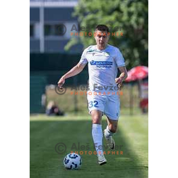 Veljko Mijailovic during Prva liga Telemach 2024/2025 football match between Mura and Domzale in Fazanerija Murska Sobota, Slovenia on April 10, 2025 Photo: Sebastijan Andrejek Bukovec