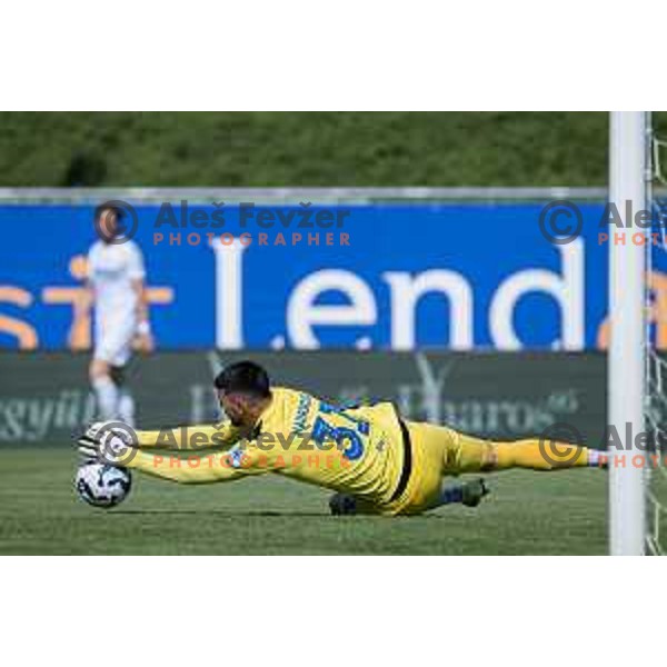 Zan Mauricio during Prva liga Telemach 2024/2025 football match between Mura and Domzale in Fazanerija Murska Sobota, Slovenia on April 10, 2025 Photo: Sebastijan Andrejek Bukovec