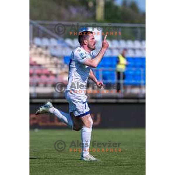 Enej Jelenic during Prva liga Telemach 2024/2025 football match between Mura and Domzale in Fazanerija Murska Sobota, Slovenia on April 10, 2025 Photo: Sebastijan Andrejek Bukovec