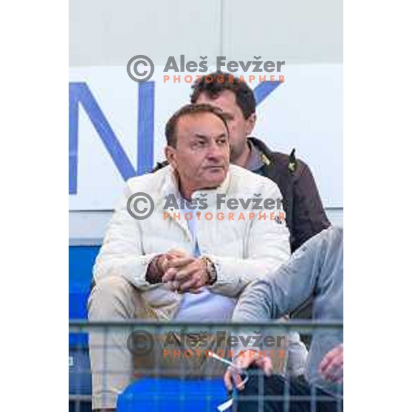 Anto Guberac, president of FC Koper during Prva liga Telemach 2024/2025 football match between Mura and Domzale in Fazanerija Murska Sobota, Slovenia on April 10, 2025 Photo: Sebastijan Andrejek Bukovec