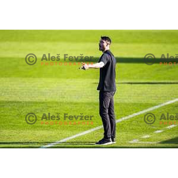 Albert Riera, head coach of Celje during Prva liga Telemach football match between Olimpija Ljubljana and Celje in Stadion z’dezele, Celje, Slovenia on April 27, 2025. Photo: Jure Banfi