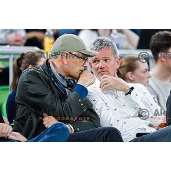 in action during regular season basketball match of AdmiralBet ABA League 2024/2025 between Cedevita Olimpija Ljubljana (SLO) and Partizan Mozzart Bet (SRB) in SRC Stozice, Ljubljana, Slovenia on April 27, 2025