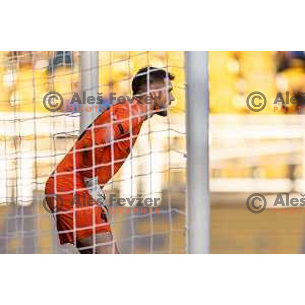 in action during Prva liga Telemach football match between Olimpija Ljubljana and Celje in Stadion z’dezele, Celje, Slovenia on April 27, 2025. Photo: Jure Banfi