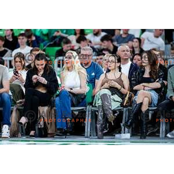 in action during regular season basketball match of AdmiralBet ABA League 2024/2025 between Cedevita Olimpija Ljubljana (SLO) and Partizan Mozzart Bet (SRB) in SRC Stozice, Ljubljana, Slovenia on April 27, 2025