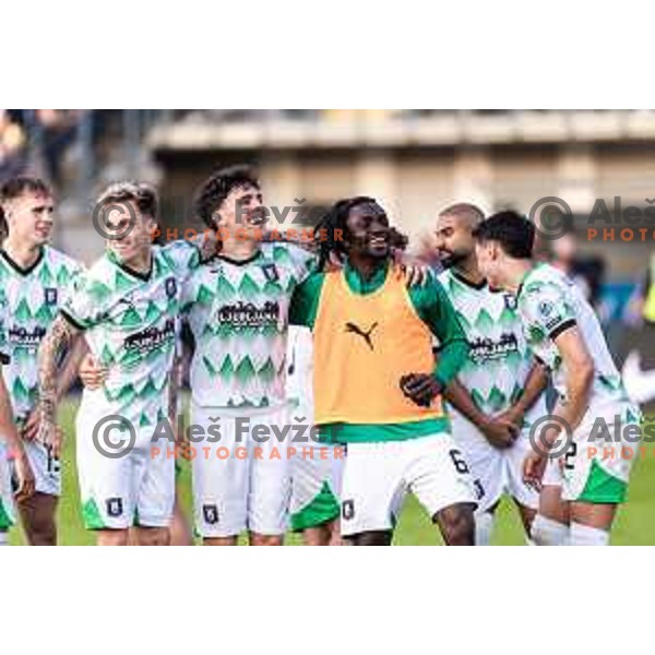 in action during Prva liga Telemach football match between Olimpija Ljubljana and Celje in Stadion z’dezele, Celje, Slovenia on April 27, 2025. Photo: Jure Banfi