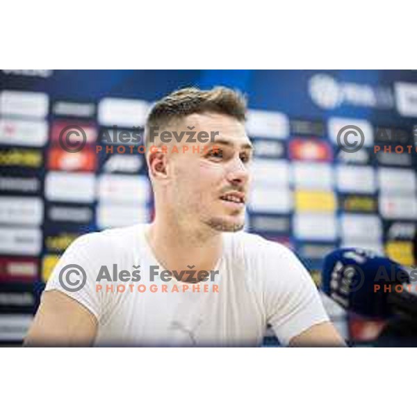 Raul at the press conference after Prva liga Telemach football match between Olimpija Ljubljana and Celje in Stadion z’dezele, Celje, Slovenia on April 27, 2025. Photo: Jure Banfi