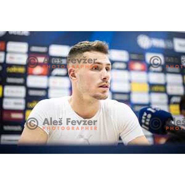 Raul at the press conference after Prva liga Telemach football match between Olimpija Ljubljana and Celje in Stadion z’dezele, Celje, Slovenia on April 27, 2025. Photo: Jure Banfi