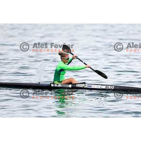Spela Ponomarenko Janic during practice session of K-1 in Zusterna, Koper, Slovenia on October 24, 2024
