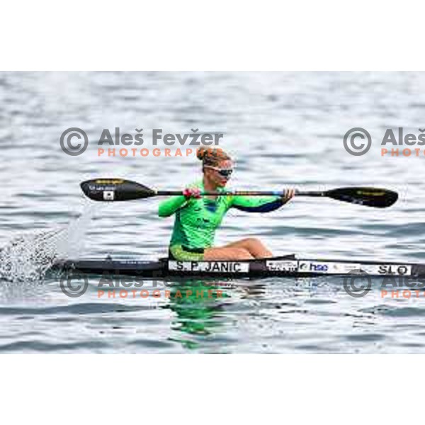 Spela Ponomarenko Janic during practice session of K-1 in Zusterna, Koper, Slovenia on October 24, 2024
