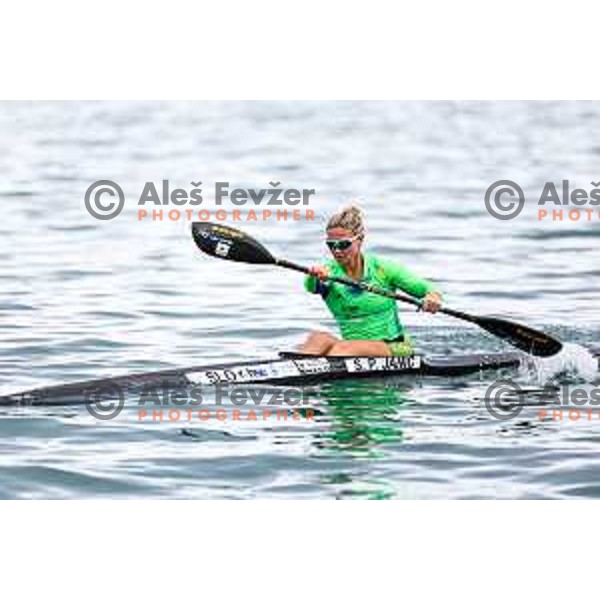 Spela Ponomarenko Janic during practice session of K-1 in Zusterna, Koper, Slovenia on October 24, 2024