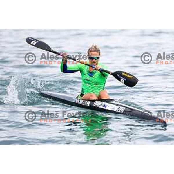 Spela Ponomarenko Janic during practice session of K-1 in Zusterna, Koper, Slovenia on October 24, 2024