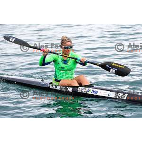Spela Ponomarenko Janic during practice session of K-1 in Zusterna, Koper, Slovenia on October 24, 2024