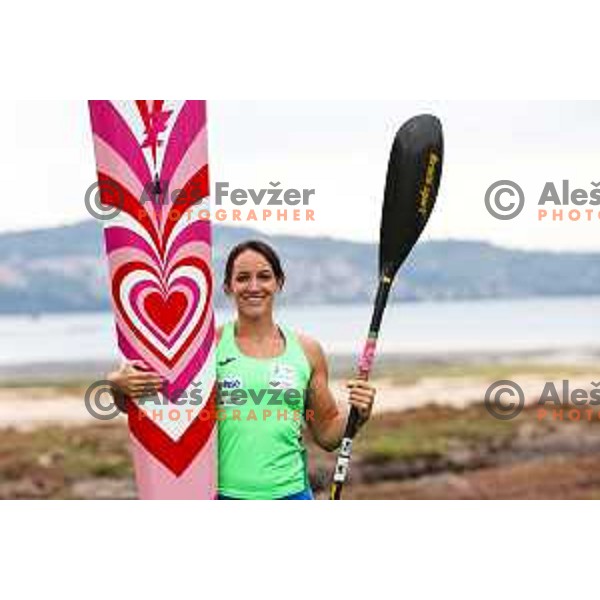 Anja Osterman during practice session of K-1 in Ankaran, Slovenia on October 26, 2024
