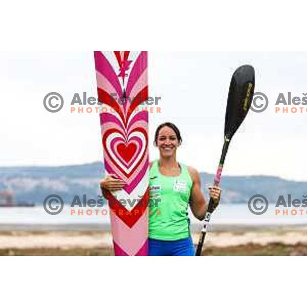 Anja Osterman during practice session of K-1 in Ankaran, Slovenia on October 26, 2024