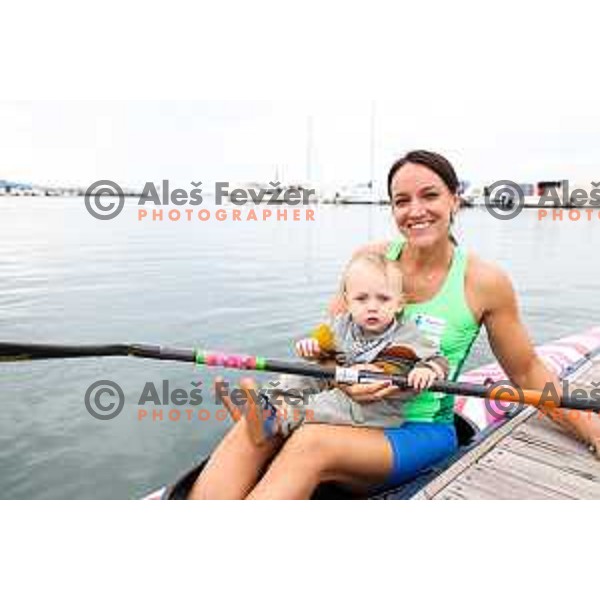 Anja Osterman during practice session of K-1 in Ankaran, Slovenia on October 26, 2024