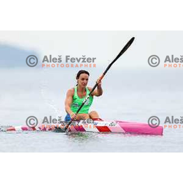 Anja Osterman during practice session of K-1 in Ankaran, Slovenia on October 26, 2024
