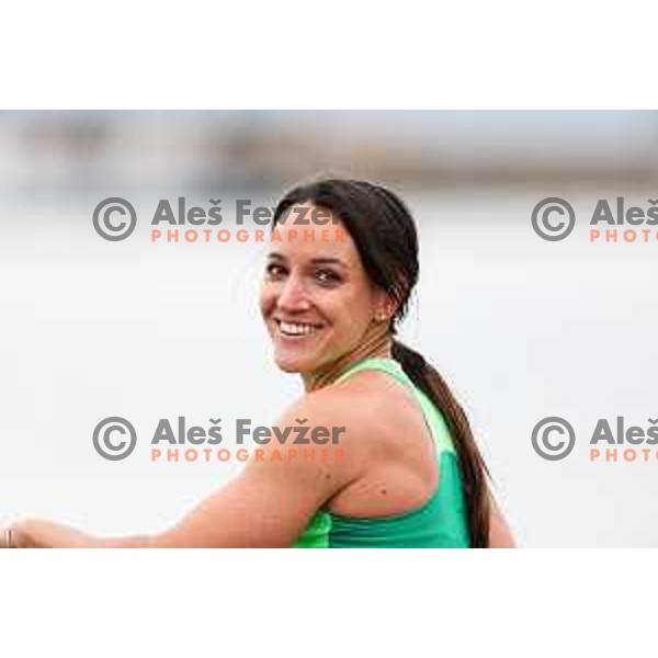Anja Osterman during practice session of K-1 in Ankaran, Slovenia on October 26, 2024