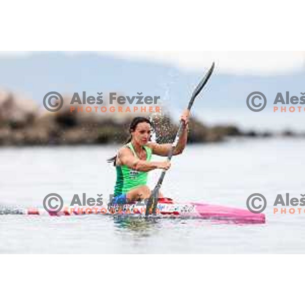 Anja Osterman during practice session of K-1 in Ankaran, Slovenia on October 26, 2024