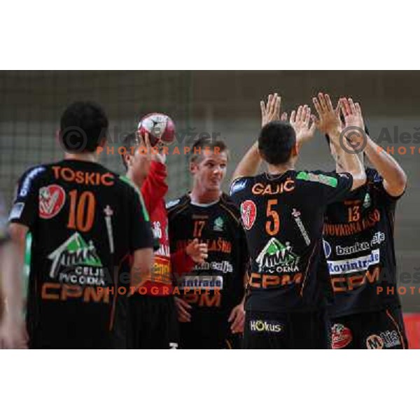 at handball match Gorenje Velenje- Celje Pivovarna Lasko in the third place match of slovenian Supercup, played in Bonifika, Koper 6.9.2008. 