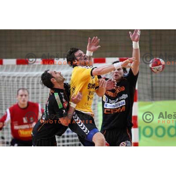 at handball match Gorenje Velenje- Celje Pivovarna Lasko in the third place match of slovenian Supercup, played in Bonifika, Koper 6.9.2008. 