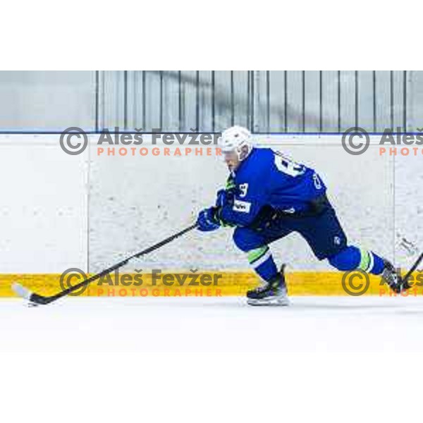 in action during World Championship 2025 preparation ice-hockey match between Slovenia and Denmark in Ledna Dvorana, Maribor, Slovenia on April 30, 2025. Photo: Jure Banfi