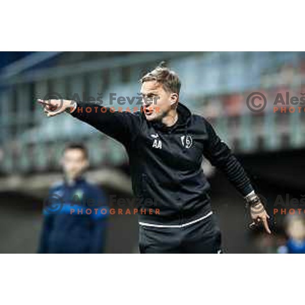 Ales Arnol, head coach of Bravo during Prva liga Telemach football match between Nafta 1903 and Bravo in Sportni park Lendava, Slovenia on May 1, 2025. Photo: Jure Banfi