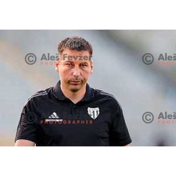 in action during Prva liga Telemach 2024/2025 football match between Kalcer Radomlje and Mura in Domzale Sports Park, Domzale on May 3, 2025