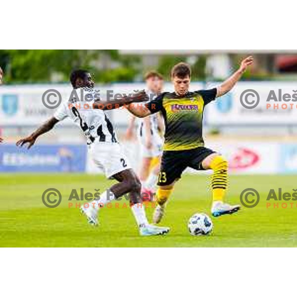 during Prva liga Telemach 2024/2025 football match between Olimpija and Maribor in Ljubljana, Slovenia on May 3, 2025