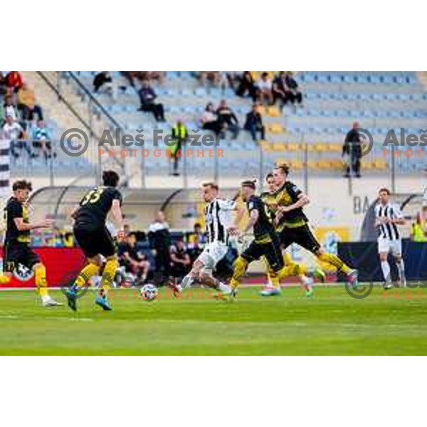 during Prva liga Telemach 2024/2025 football match between Olimpija and Maribor in Ljubljana, Slovenia on May 3, 2025