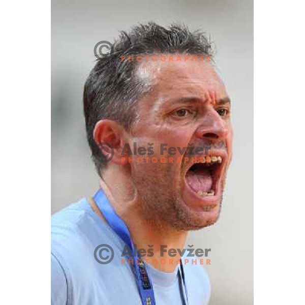 Tone Tiselj at handball match Gorenje Velenje- Celje Pivovarna Lasko in the third place match of slovenian Supercup, played in Bonifika, Koper 6.9.2008. 