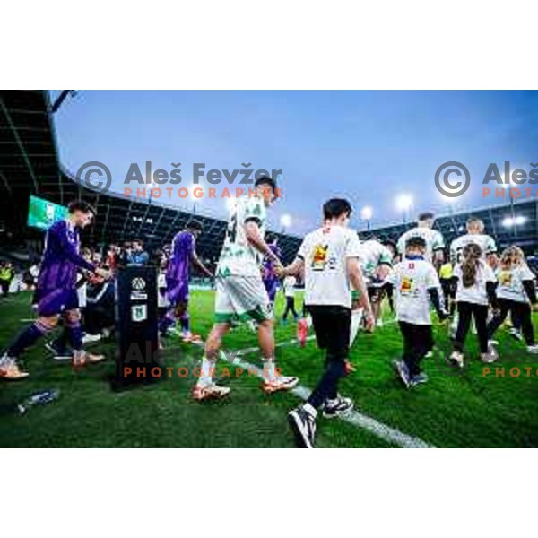 Agustin Doffo during Prva liga Telemach 2024/2025 football match between Olimpija and Maribor in Ljubljana, Slovenia on May 3, 2025