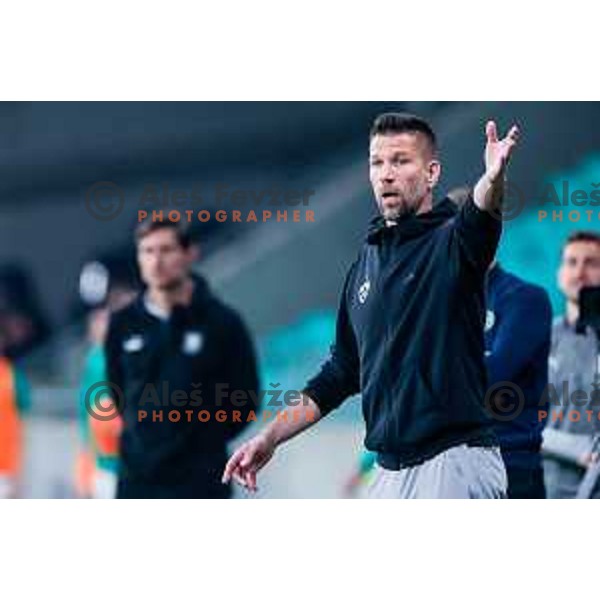 Bostjan Cesar, head coach of Maribor during Prva liga Telemach 2024/2025 football match between Olimpija and Maribor in Ljubljana, Slovenia on May 3, 2025