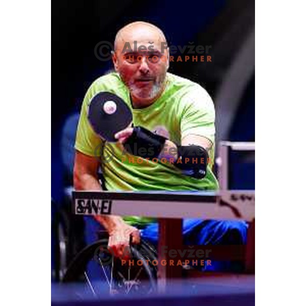 Ljubisa Gajic (SLO) competes at ITTF World Para Challenger Lasko 2025 in Tri Lilije Hall, Lasko, Slovenbia on May 6, 2025