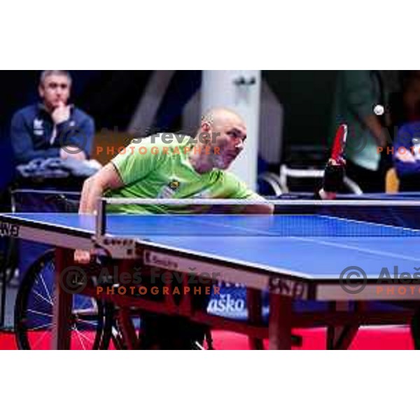 Ljubisa Gajic (SLO) competes at ITTF World Para Challenger Lasko 2025 in Tri Lilije Hall, Lasko, Slovenbia on May 6, 2025