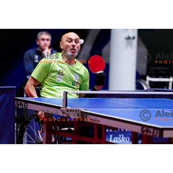 Ljubisa Gajic (SLO) competes at ITTF World Para Challenger Lasko 2025 in Tri Lilije Hall, Lasko, Slovenbia on May 6, 2025