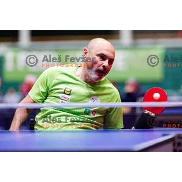 Ljubisa Gajic (SLO) competes at ITTF World Para Challenger Lasko 2025 in Tri Lilije Hall, Lasko, Slovenbia on May 6, 2025