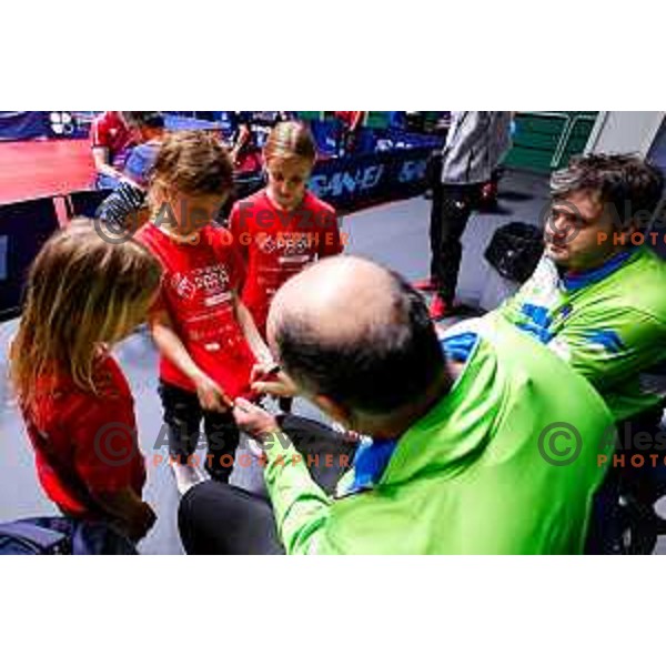 (SLO) competes at ITTF World Para Challenger Lasko 2025 in Tri Lilije Hall, Lasko, Slovenbia on May 6, 2025