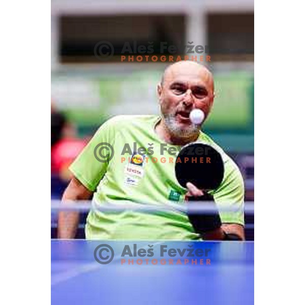 Ljubisa Gajic (SLO) competes at ITTF World Para Challenger Lasko 2025 in Tri Lilije Hall, Lasko, Slovenbia on May 6, 2025