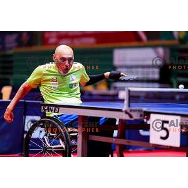Ljubisa Gajic (SLO) competes at ITTF World Para Challenger Lasko 2025 in Tri Lilije Hall, Lasko, Slovenbia on May 6, 2025
