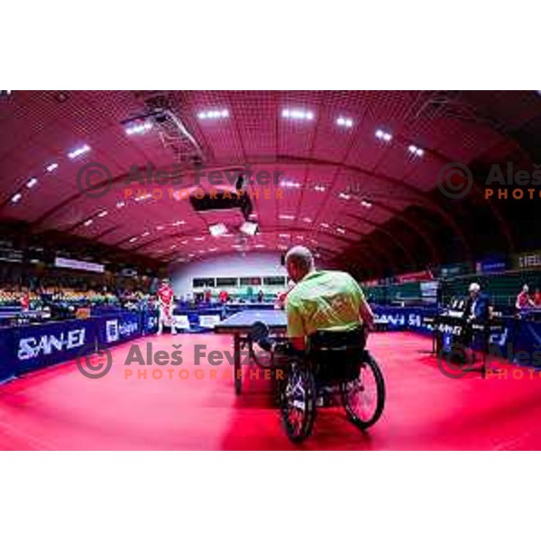 Ljubisa Gajic (SLO) competes at ITTF World Para Challenger Lasko 2025 in Tri Lilije Hall, Lasko, Slovenbia on May 6, 2025