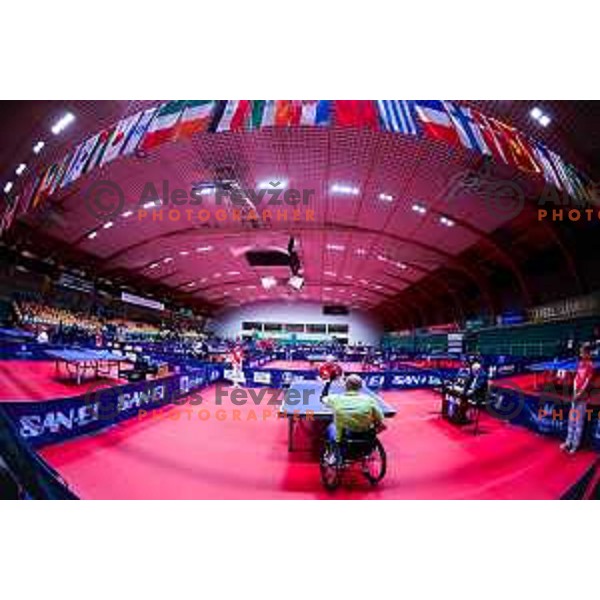 Ljubisa Gajic (SLO) competes at ITTF World Para Challenger Lasko 2025 in Tri Lilije Hall, Lasko, Slovenbia on May 6, 2025