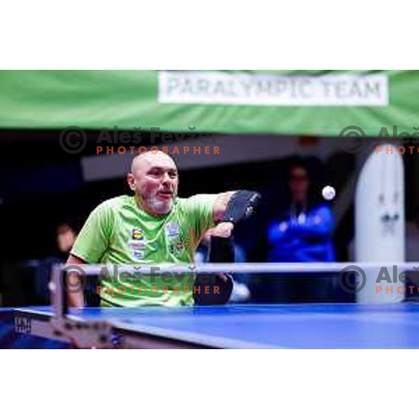 Ljubisa Gajic (SLO) competes at ITTF World Para Challenger Lasko 2025 in Tri Lilije Hall, Lasko, Slovenbia on May 6, 2025