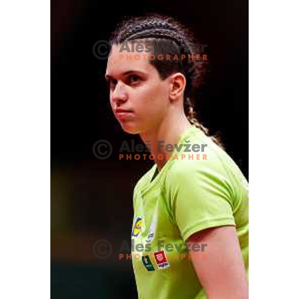 Karin Pracek (SLO) competes at ITTF World Para Challenger Lasko 2025 in Tri Lilije Hall, Lasko, Slovenbia on May 6, 2025