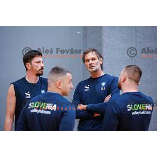 Slovenia National Volleyball team practice session, Ljubljana on May 7, 2025