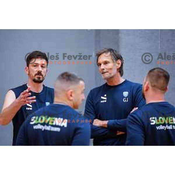 Slovenia National Volleyball team practice session, Ljubljana on May 7, 2025
