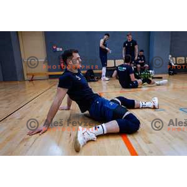 Slovenia National Volleyball team practice session, Ljubljana on May 7, 2025