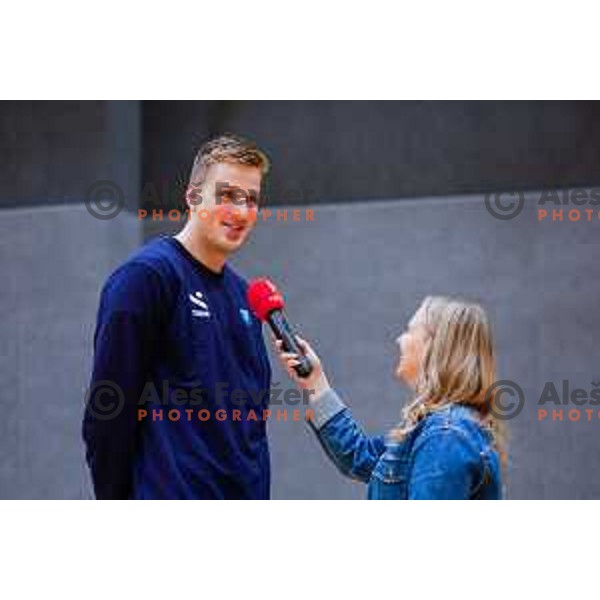 Slovenia National Volleyball team practice session, Ljubljana on May 7, 2025