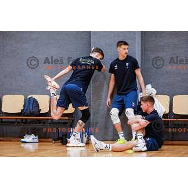 Slovenia National Volleyball team practice session, Ljubljana on May 7, 2025