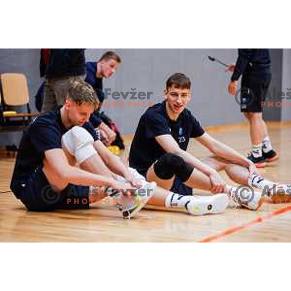Slovenia National Volleyball team practice session, Ljubljana on May 7, 2025